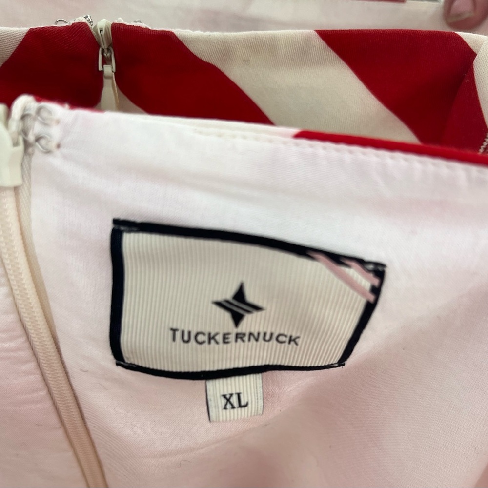 Tuckernuck Lainia Dress Red and White Striped Maxi - Picture 3 of 6